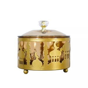 Golden Round Box Storage