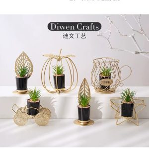 European Style Geometric Artificial Potted Plant