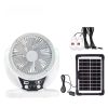 6 Inch Solar Rechargeable Fan with LED Light